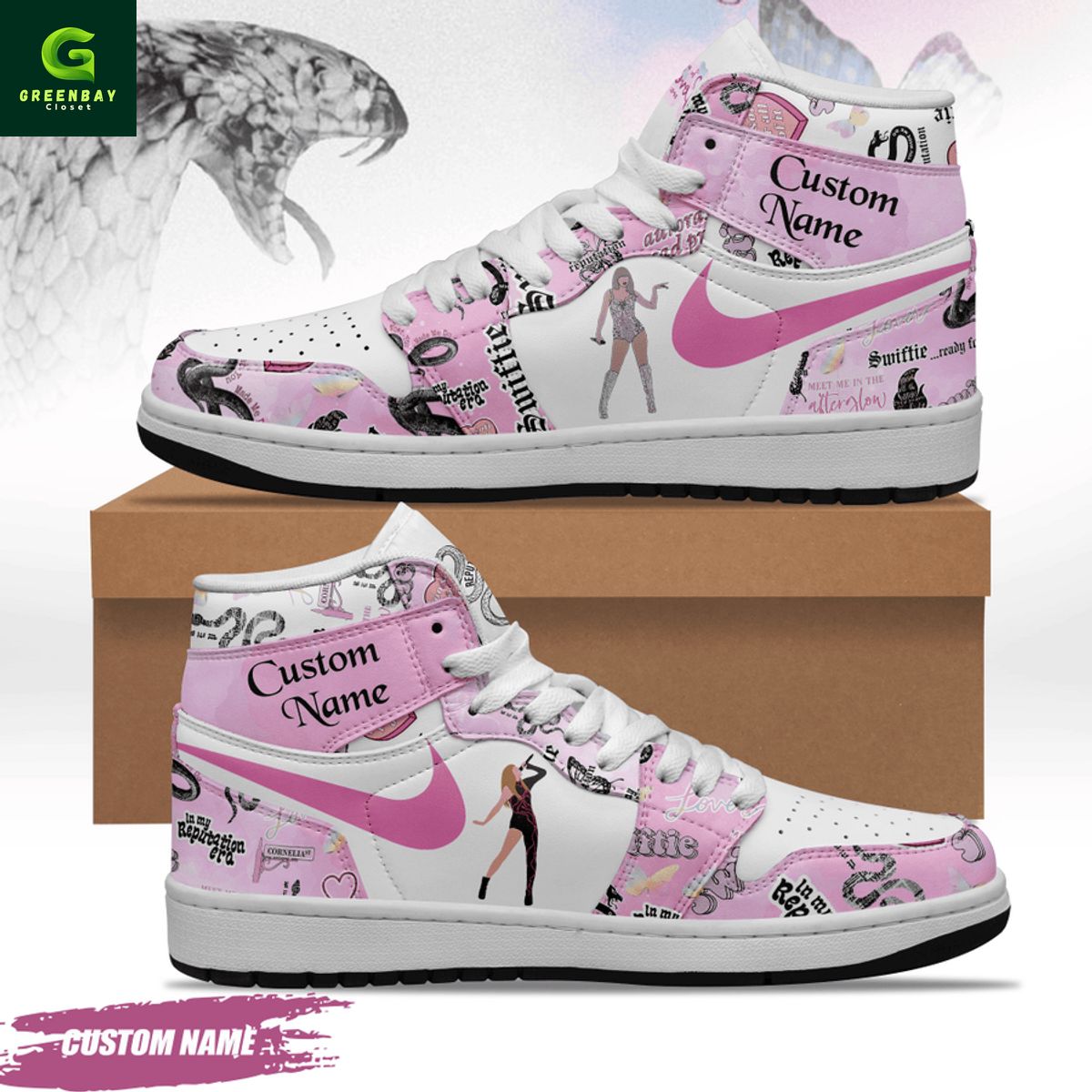 Ideafootwear Taylor Swift AJ1 High Sneakers Shoes For Men And Women