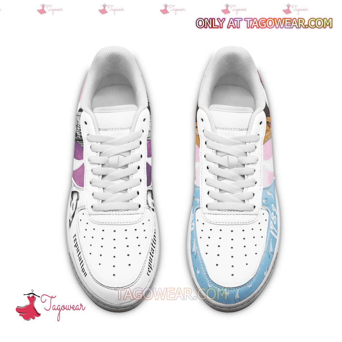 Ideafootwear Taylor Swift Albums Air Low-Top Sneakers Shoes For Men And Women 3