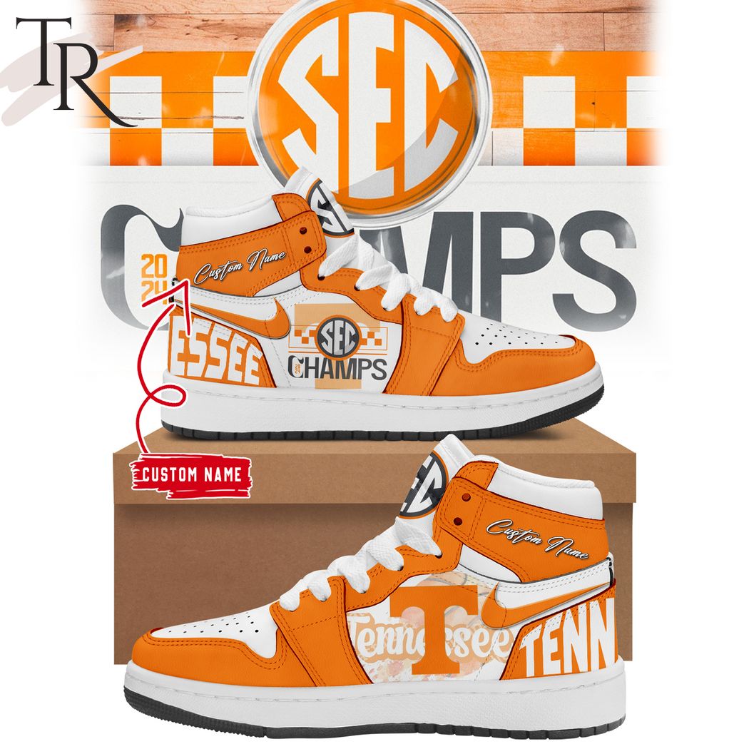 Ideafootwear Tennessee Volunteers AJ1 High Sneakers Shoes For Men And Women