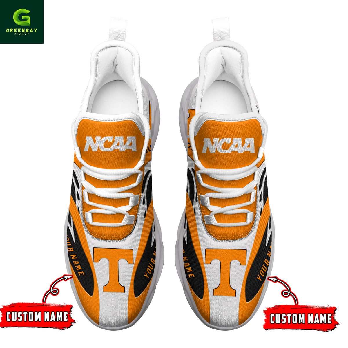 Ideafootwear Tennessee Volunteers Max Soul Shoes Sneakers For Men And Women