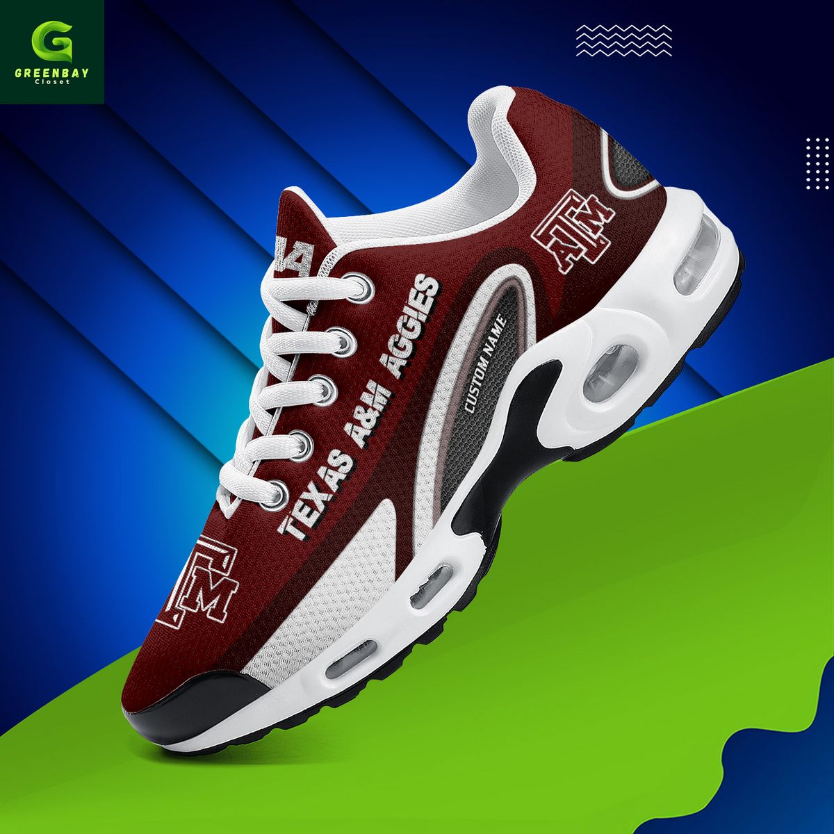 Ideafootwear Texas A&M Aggies TN Shoes Sneakers For Men And Women