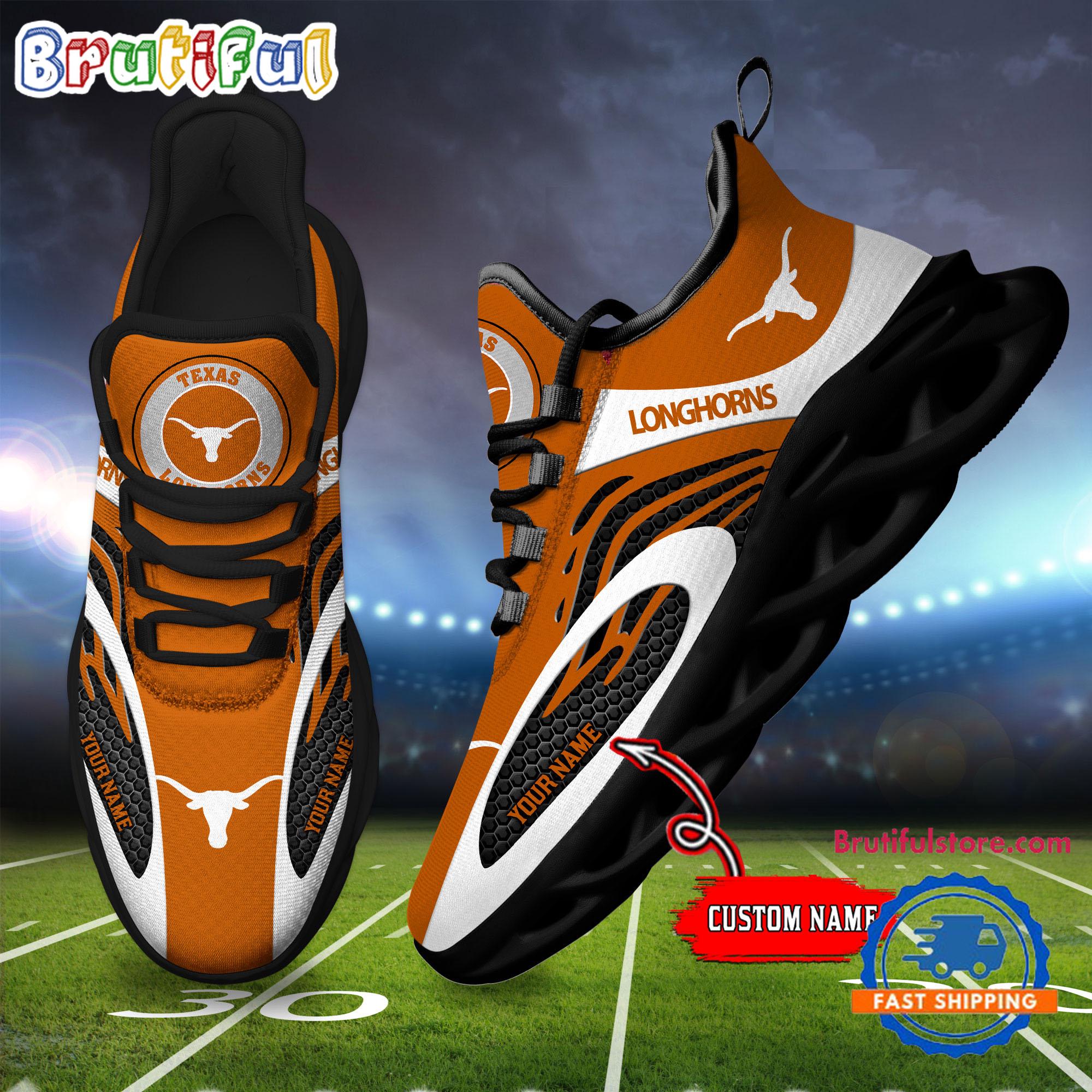 Ideafootwear Texas Longhorns Max Soul Shoes Sneakers For Men And Women