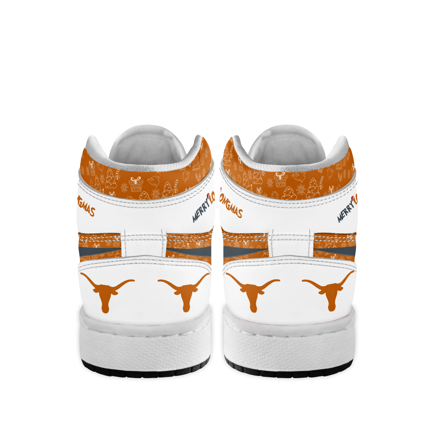Ideafootwear Texas Longhorns x The Grinch x Christmas AJ1 High Sneakers Shoes For Men And Women