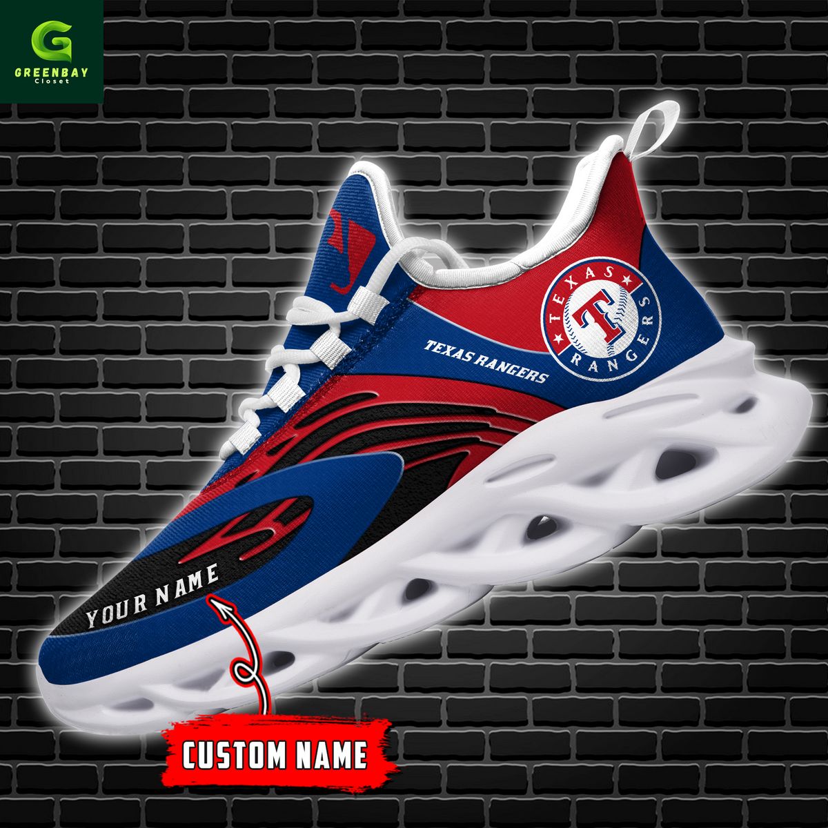 Ideafootwear Texas Rangers Max Soul Shoes Sneakers For Men And Women
