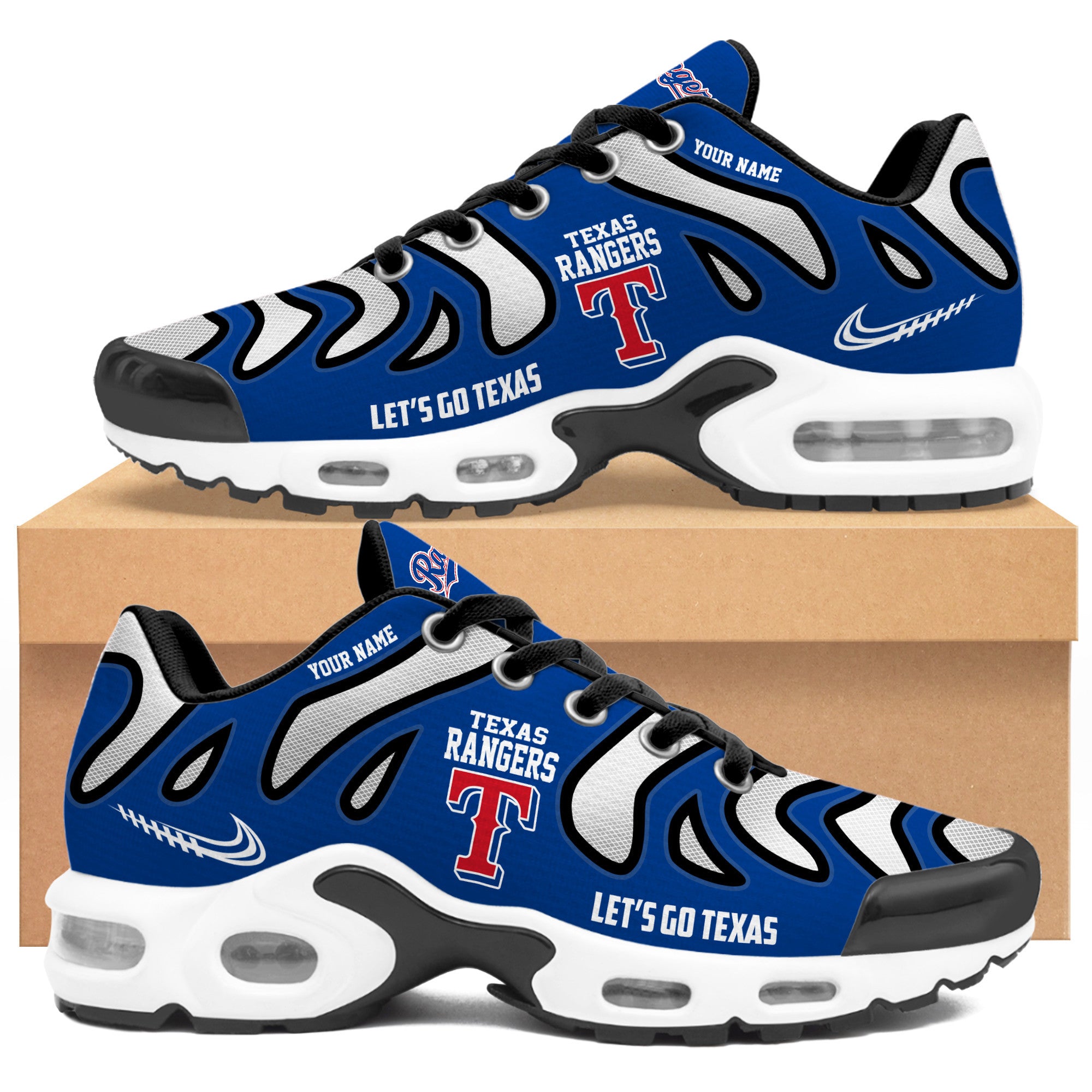 Ideafootwear Texas Rangers TN Shoes Sneakers For Men And Women