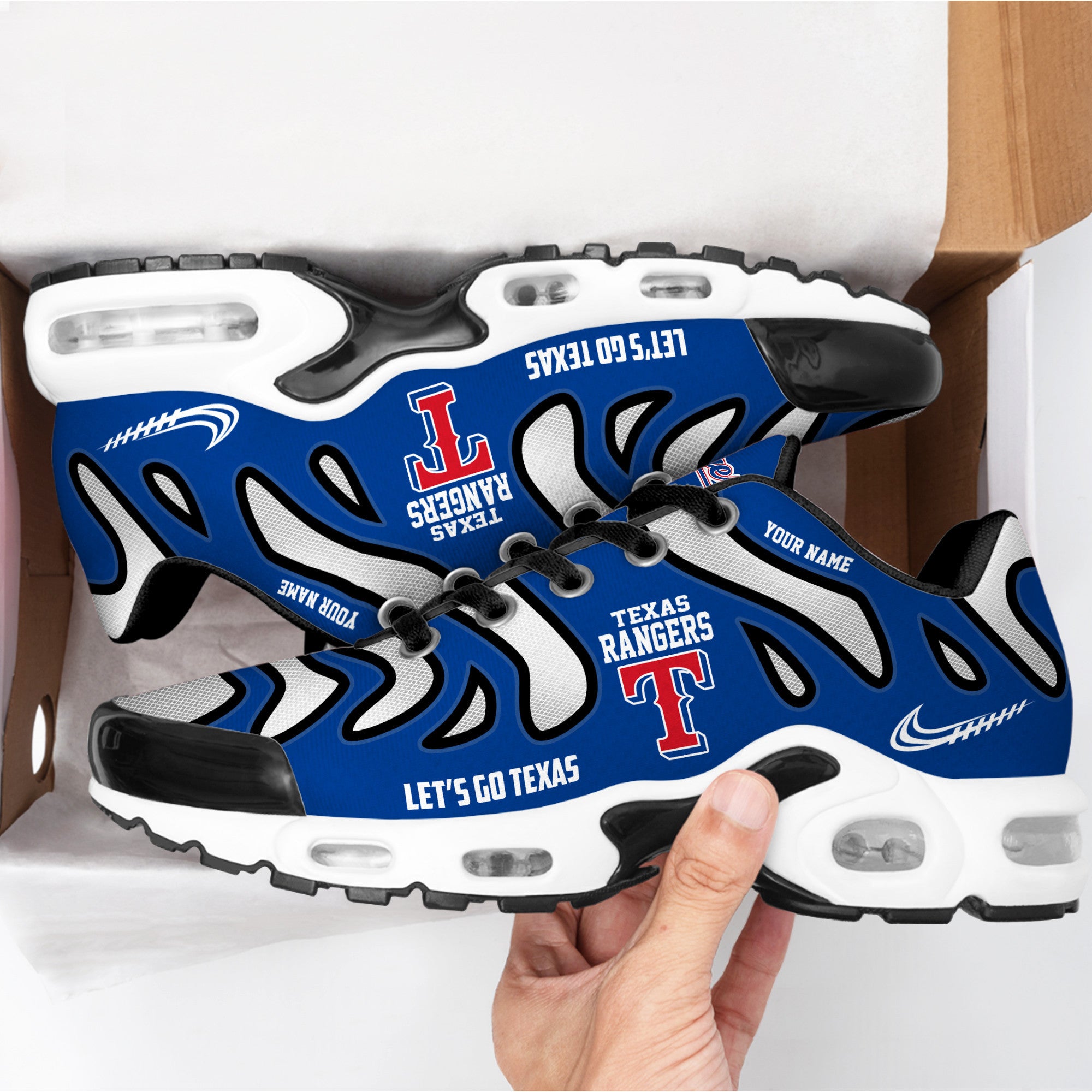 Ideafootwear Texas Rangers TN Shoes Sneakers For Men And Women