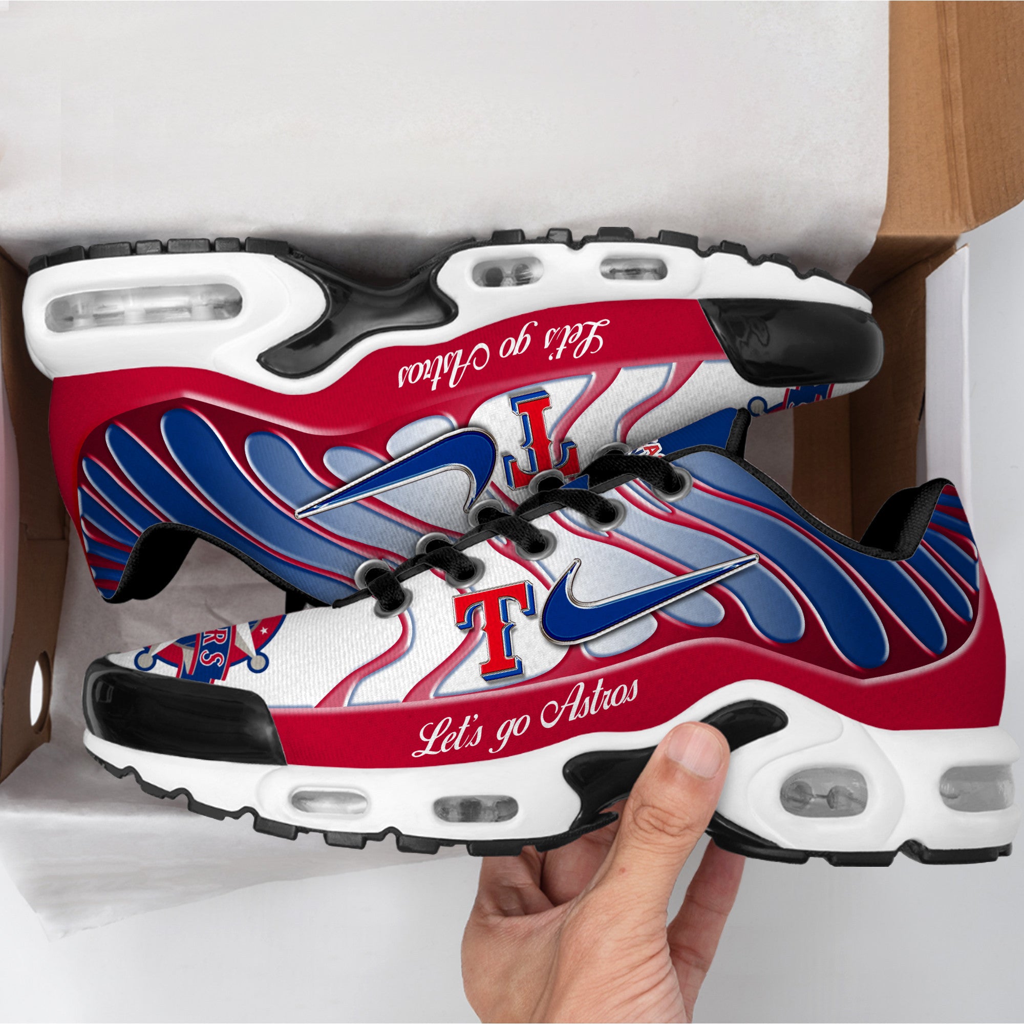 Ideafootwear Texas Rangers TN Shoes Sneakers For Men And Women