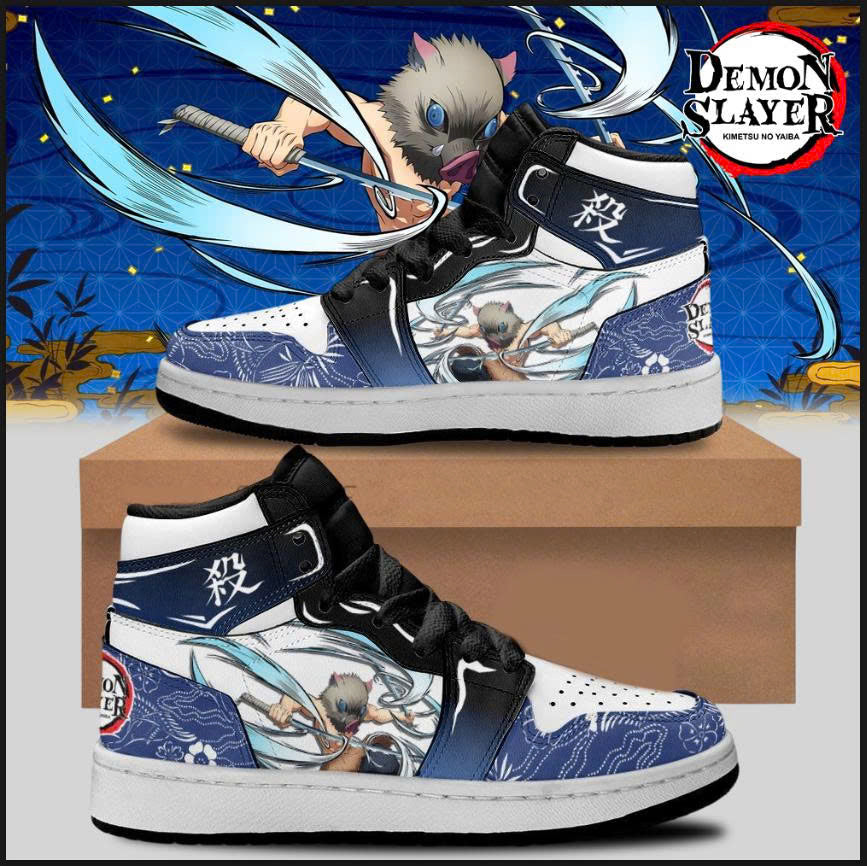 Ideafootwear Texas Rangers vs Demon slayer AJ1 High Sneakers Shoes For Men And Women