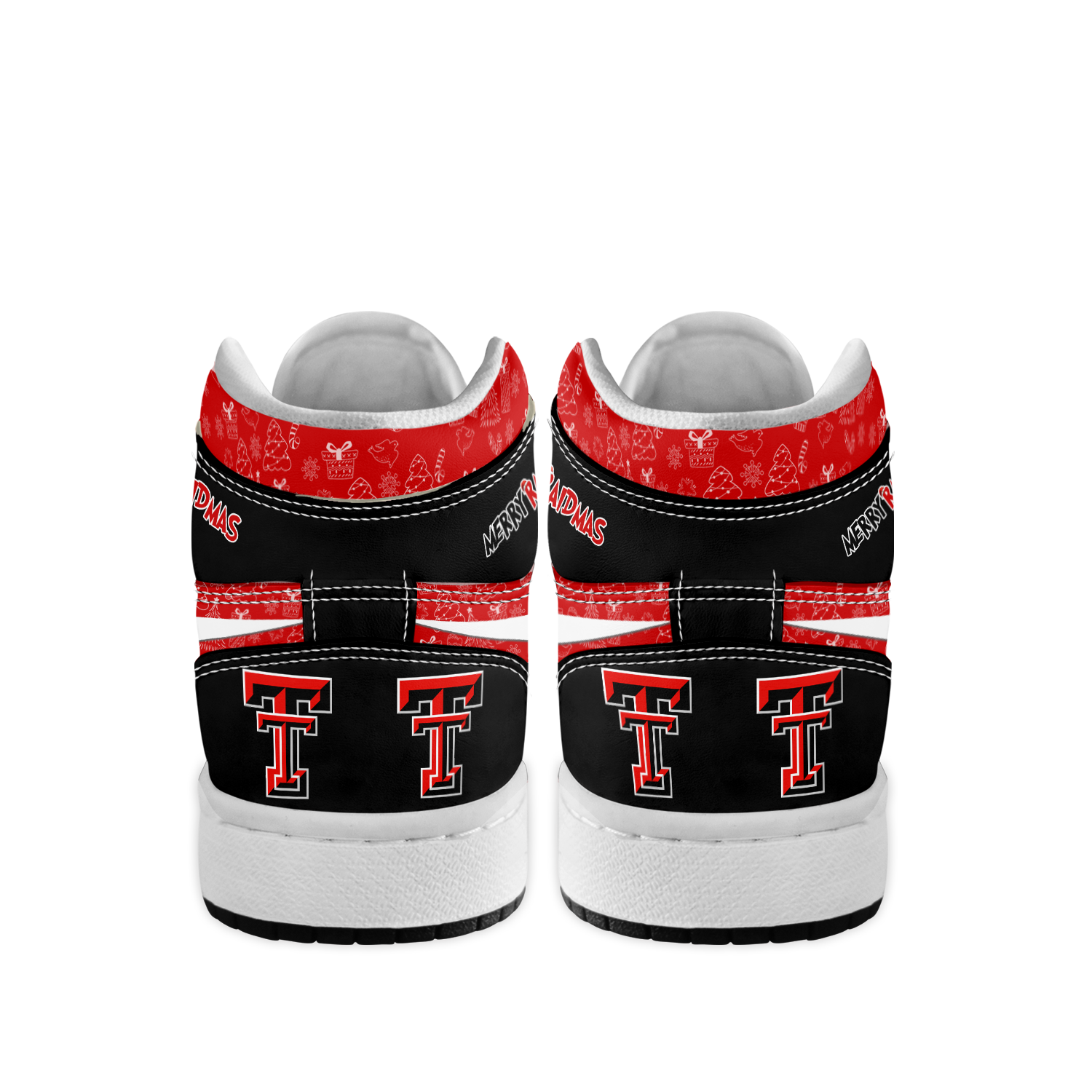 Ideafootwear Texas Tech Red Raiders x The Grinch x Christmas AJ1 High Sneakers Shoes For Men And Women