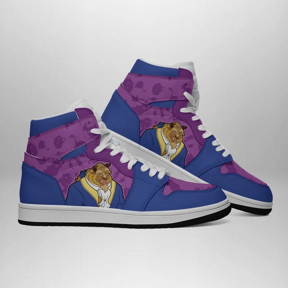 Ideafootwear The Beast Disney AJ1 High Sneakers Shoes For Men And Women
