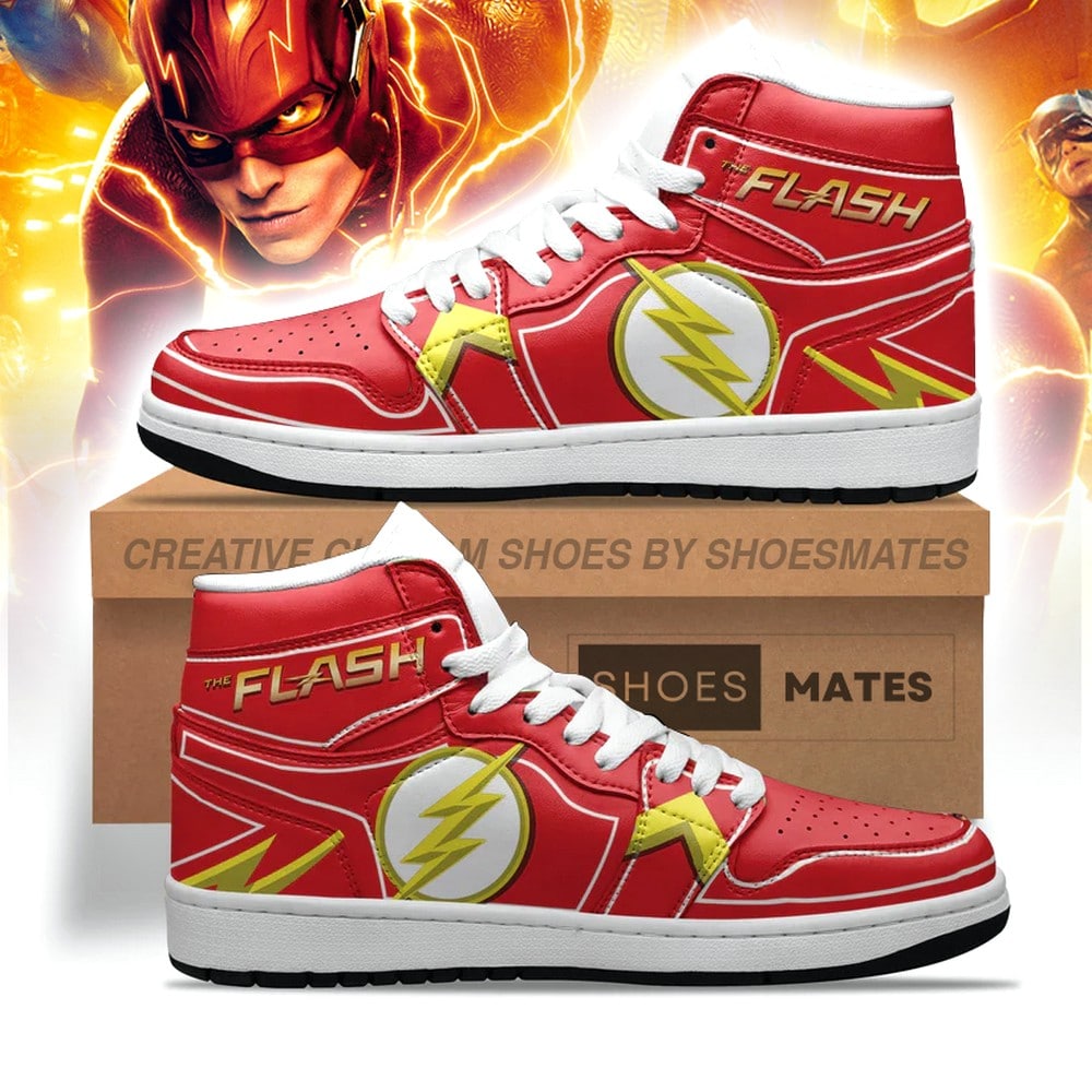 Ideafootwear The Flash AJ1 High Sneakers Shoes For Men And Women
