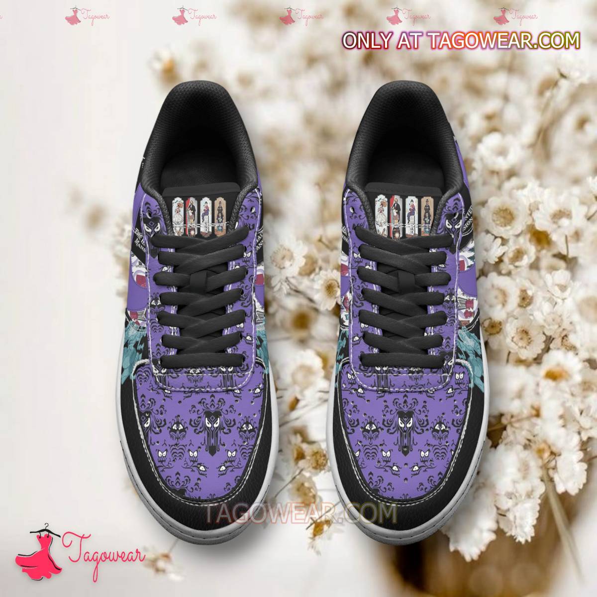 Ideafootwear The Haunted Mansion Air Low-Top Sneakers Shoes For Men And Women 2