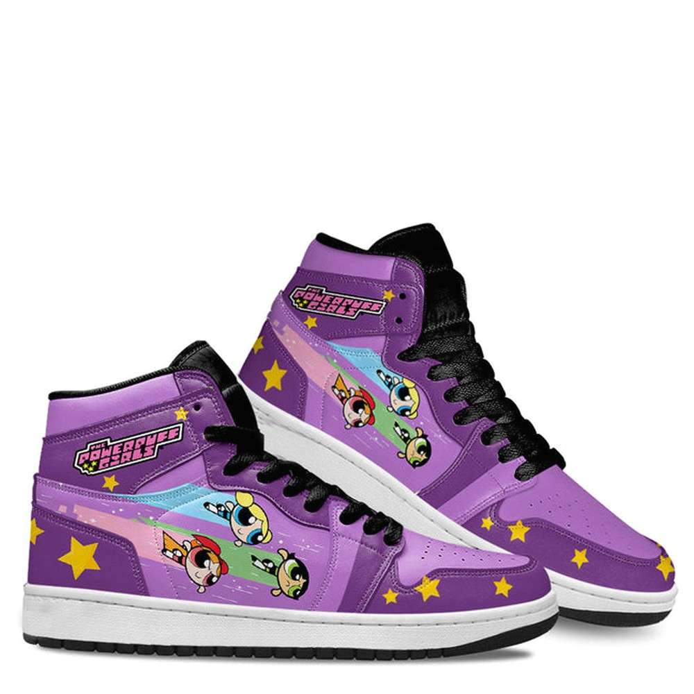 Ideafootwear The Powerpuff Girls AJ1 High Sneakers Shoes For Men And Women
