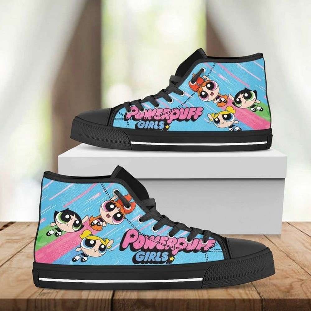 Ideafootwear The Powerpuff Girls AJ1 High Sneakers Shoes For Men And Women