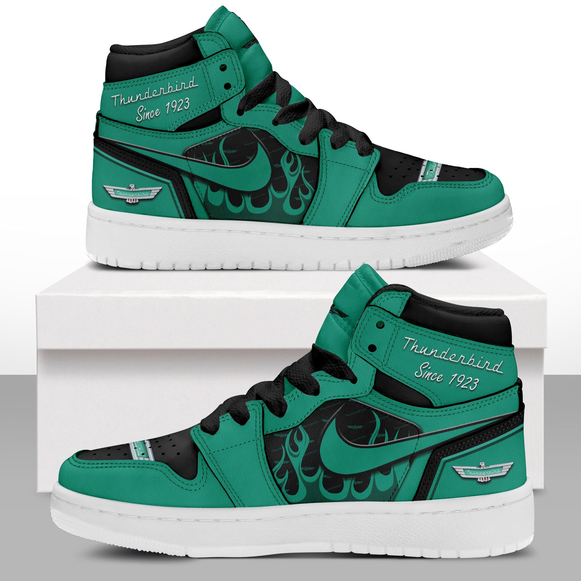 Ideafootwear Thunderbird AJ1 High Sneakers Shoes For Men And Women