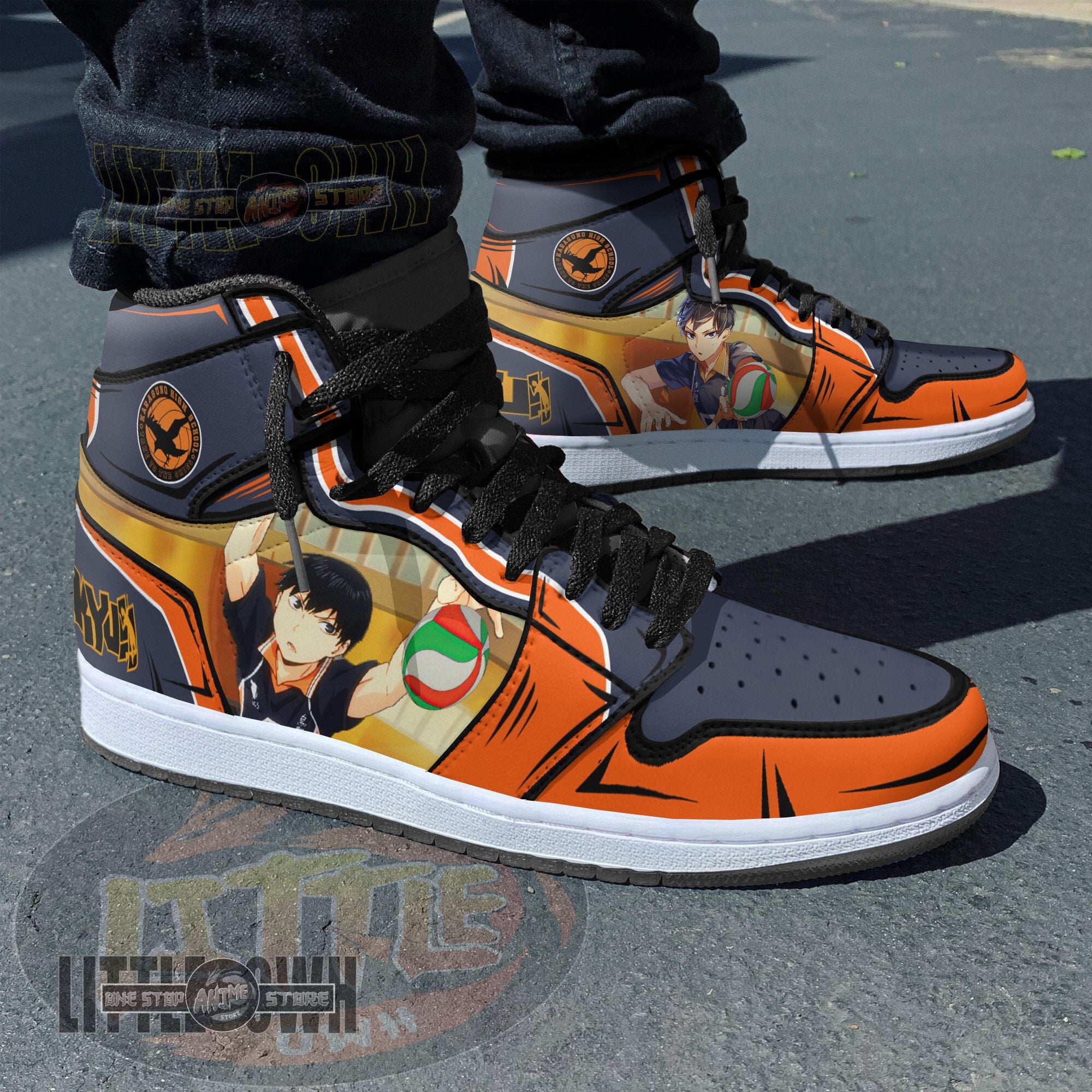 Ideafootwear Tobio Kageyama AJ1 High Sneakers Shoes For Men And Women