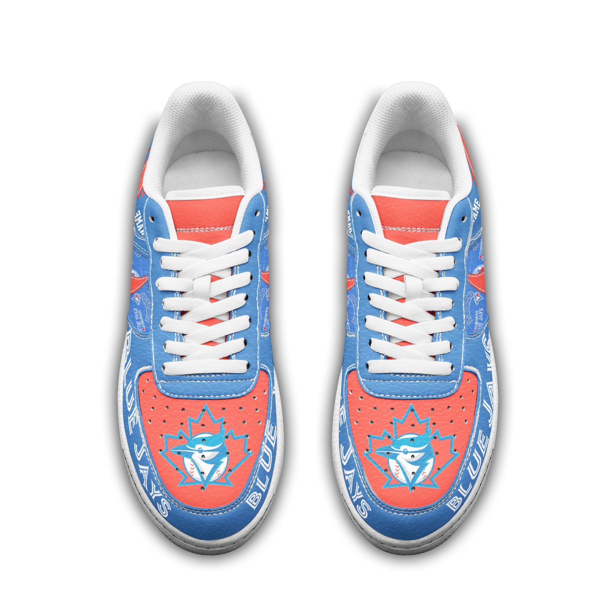 Ideafootwear Toronto Blue Jays Air Low-Top Sneakers Shoes For Men And Women 4