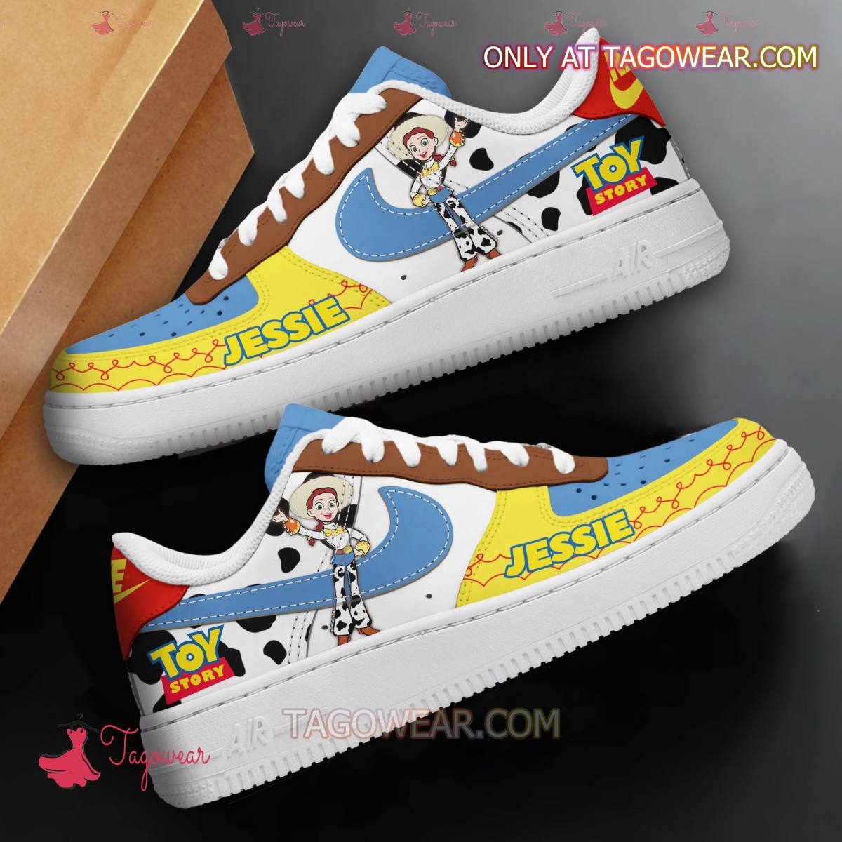 Ideafootwear Toy Story Jessie Air Low-Top Sneakers Shoes For Men And Women 2