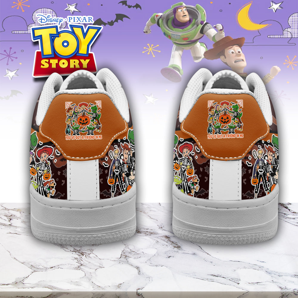 Ideafootwear Toy Story x Halloween Air Low-Top Sneakers Shoes For Men And Women 3