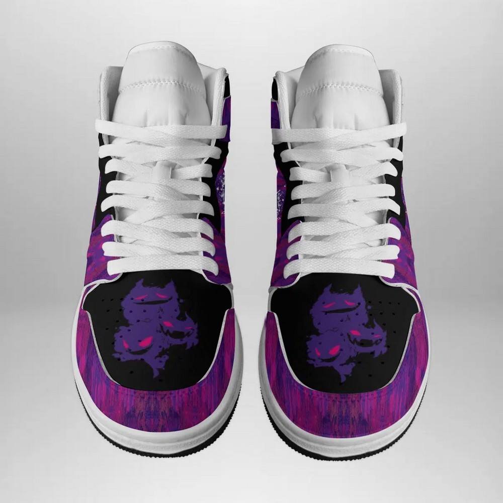 Ideafootwear Trippy Ghostly Pokemon AJ1 High Sneakers Shoes For Men And Women