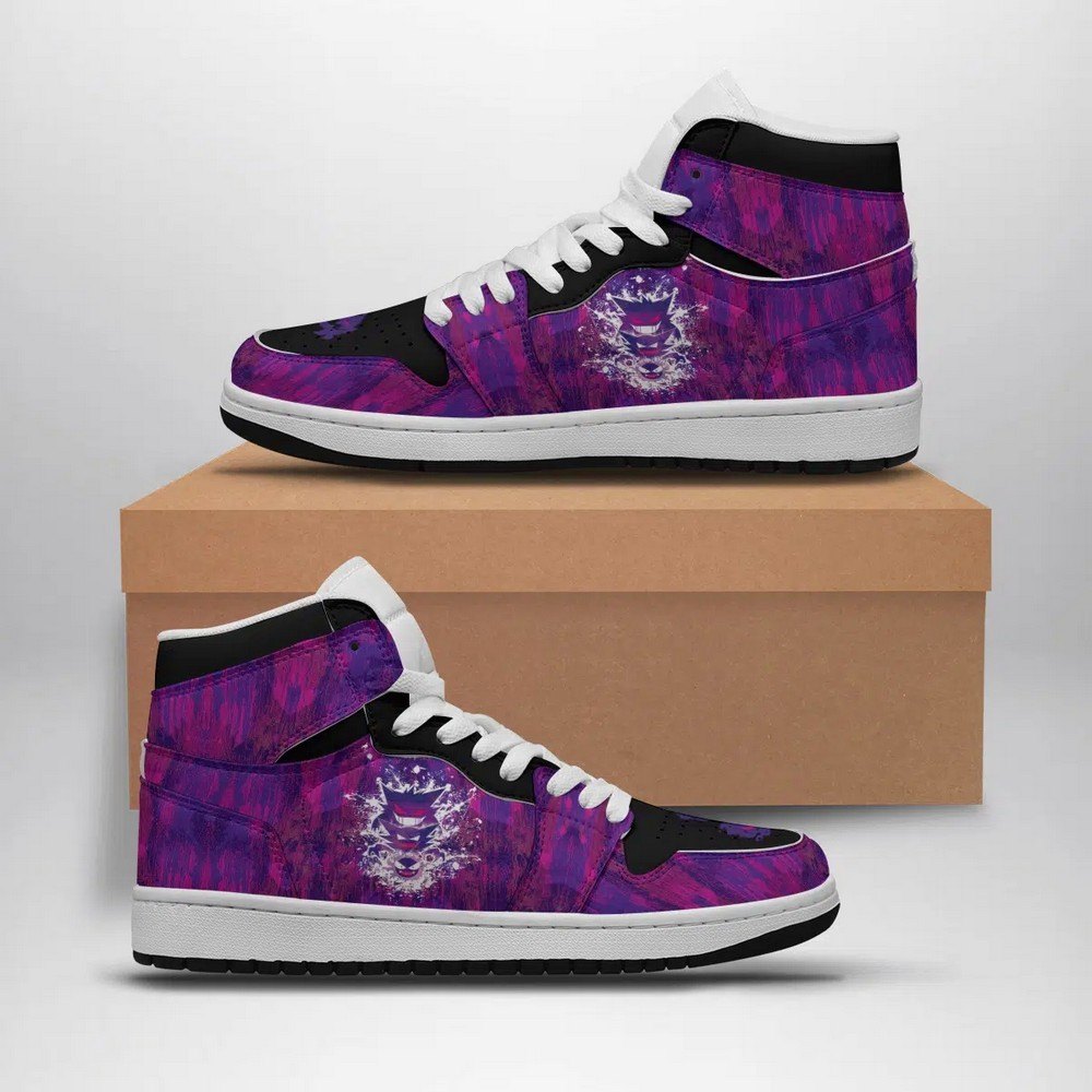 Ideafootwear Trippy Ghostly Pokemon AJ1 High Sneakers Shoes For Men And Women