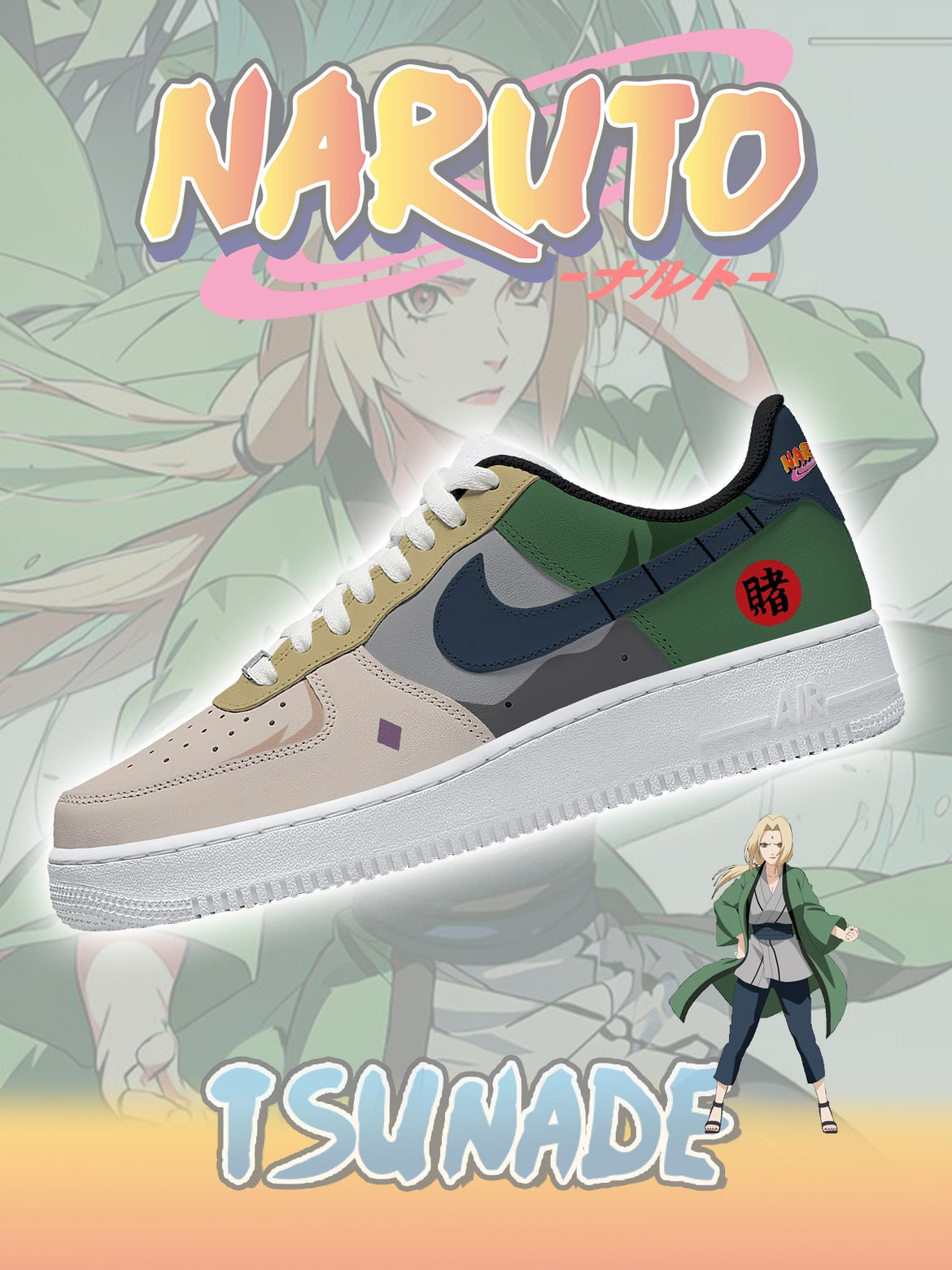 Ideafootwear Tsunade Senju Air Low-Top Sneakers Shoes For Men And Women 1