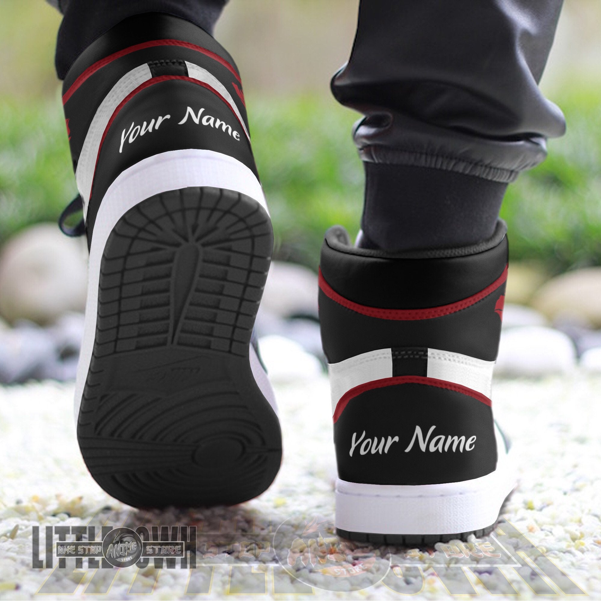 Ideafootwear Tuxedo Mask AJ1 High Sneakers Shoes For Men And Women