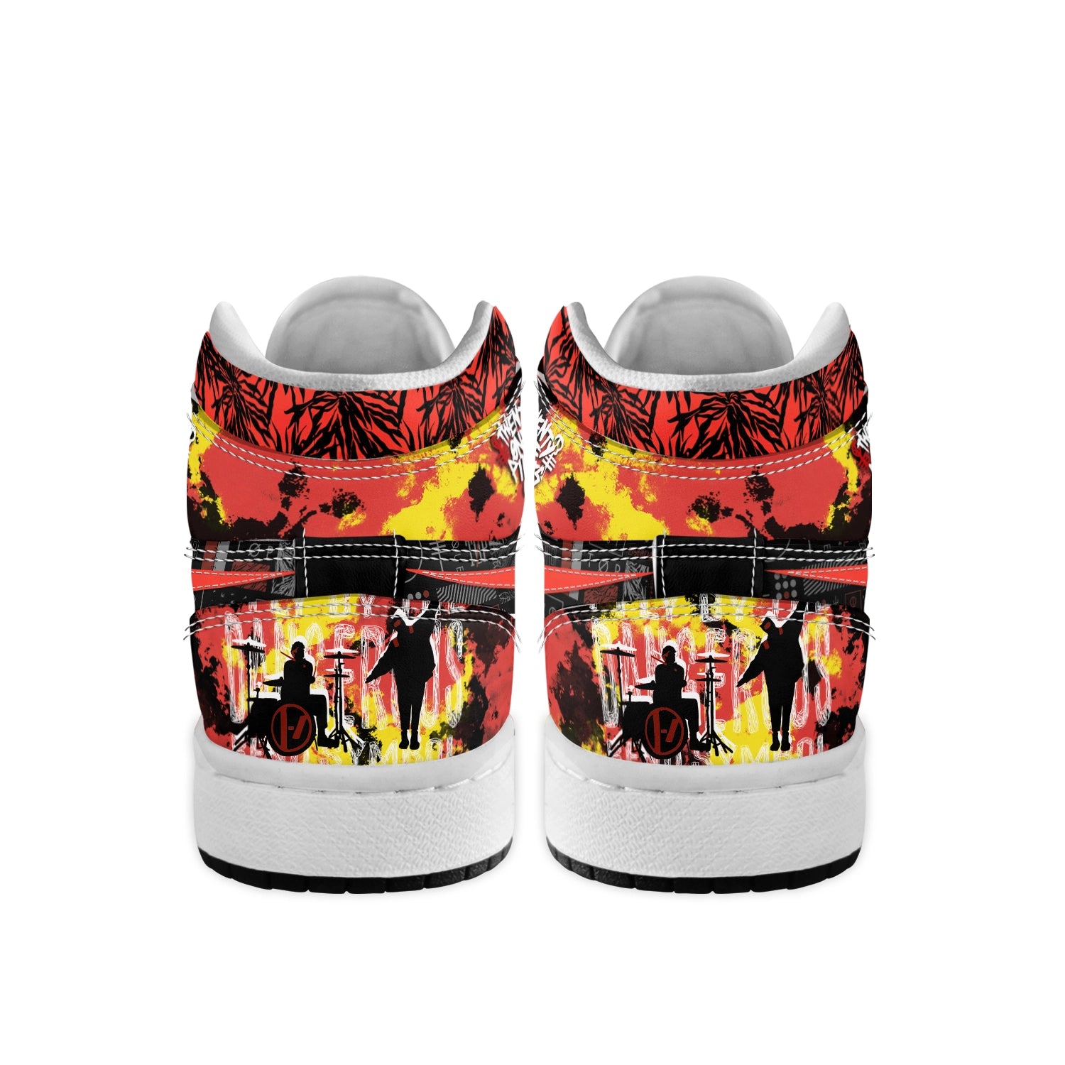 Ideafootwear Twenty One Pilots AJ1 High Sneakers Shoes For Men And Women