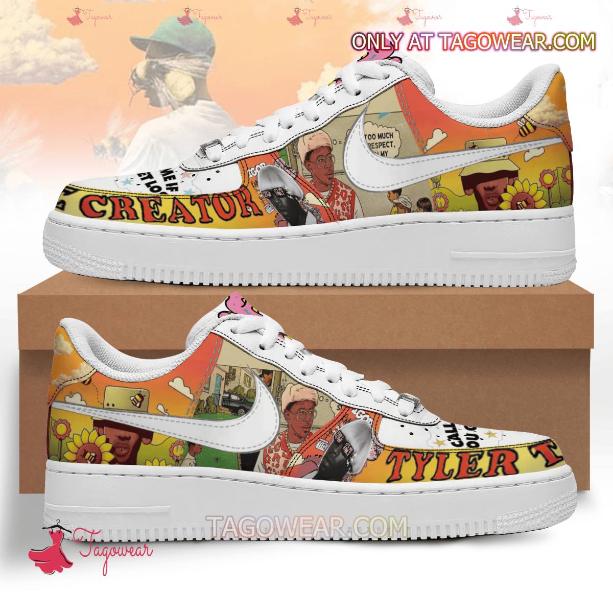 Ideafootwear Tyler The Creator Air Low-Top Sneakers Shoes For Men And Women 1