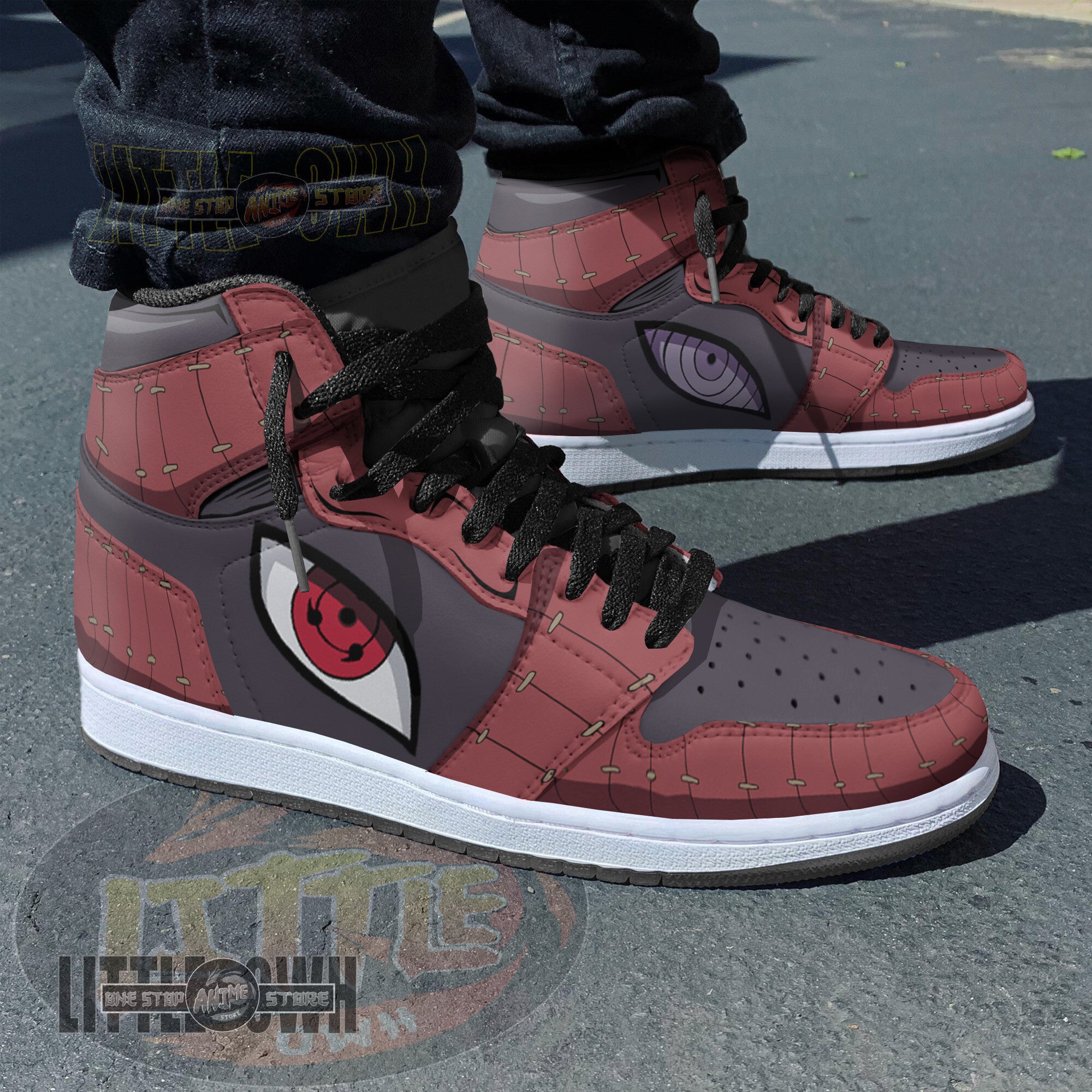 Ideafootwear Uchiha Madara AJ1 High Sneakers Shoes For Men And Women