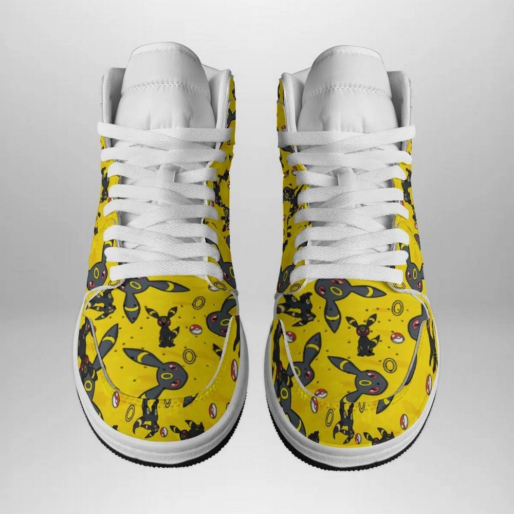 Ideafootwear Umbreon Pattern Pokemon AJ1 High Sneakers Shoes For Men And Women