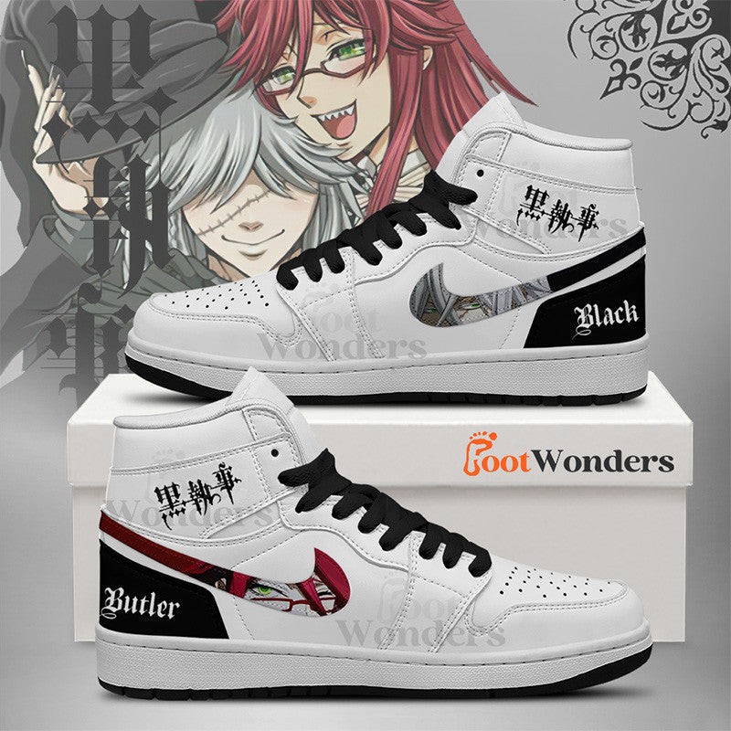 Ideafootwear Undertaker and Grell AJ1 High Sneakers Shoes For Men And Women
