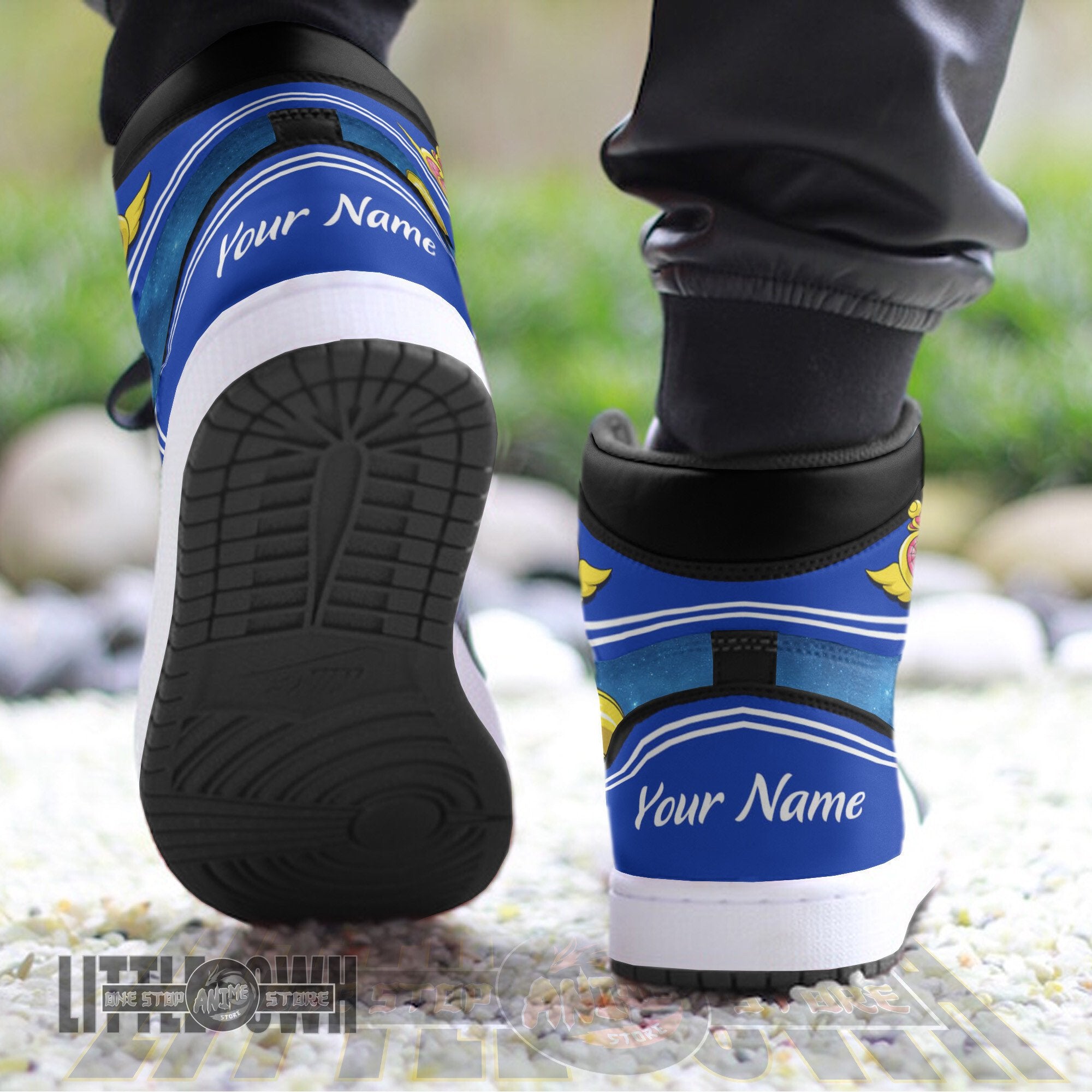 Ideafootwear Usagi Tsukino AJ1 High Sneakers Shoes For Men And Women