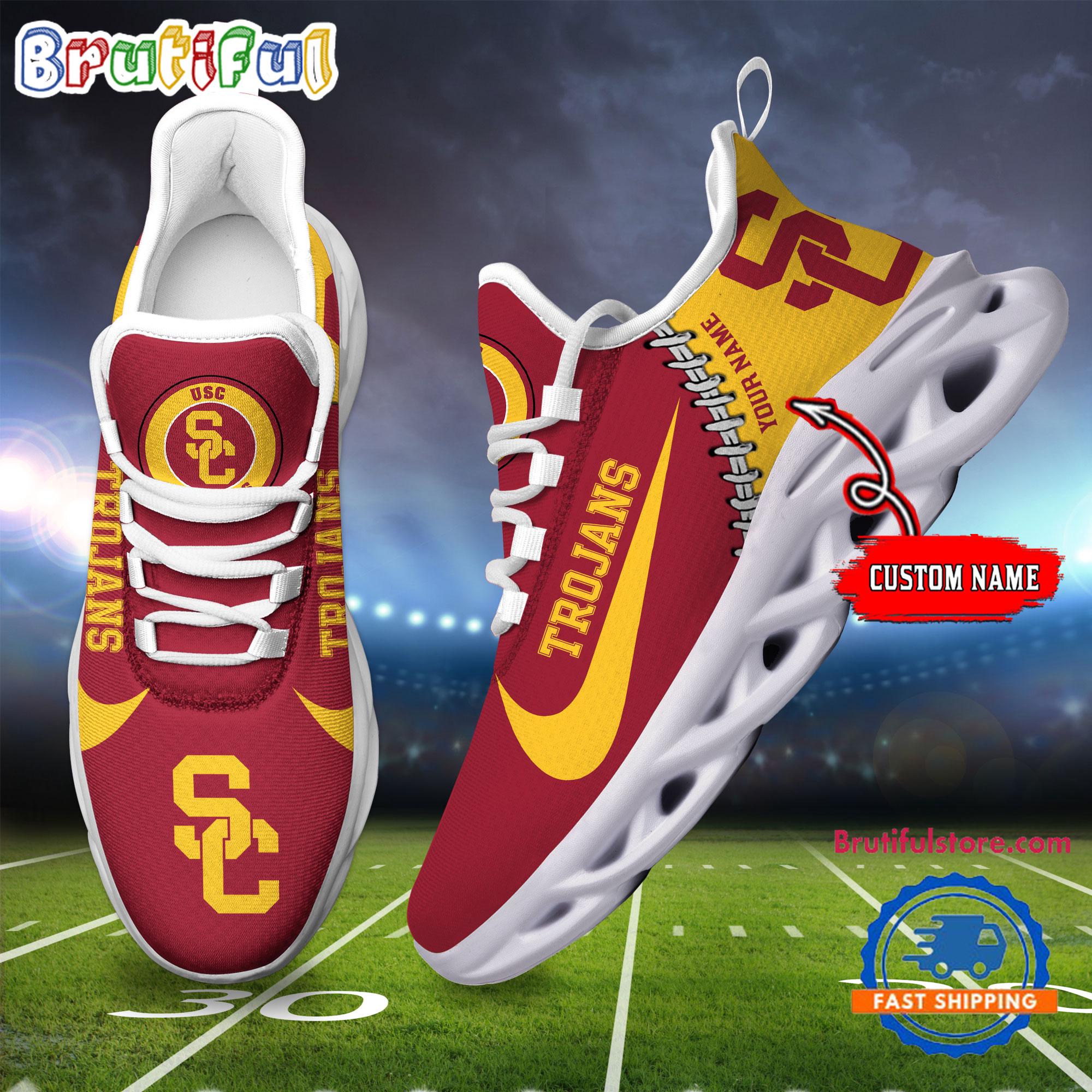 Ideafootwear USC Trojans Max Soul Shoes Sneakers For Men And Women