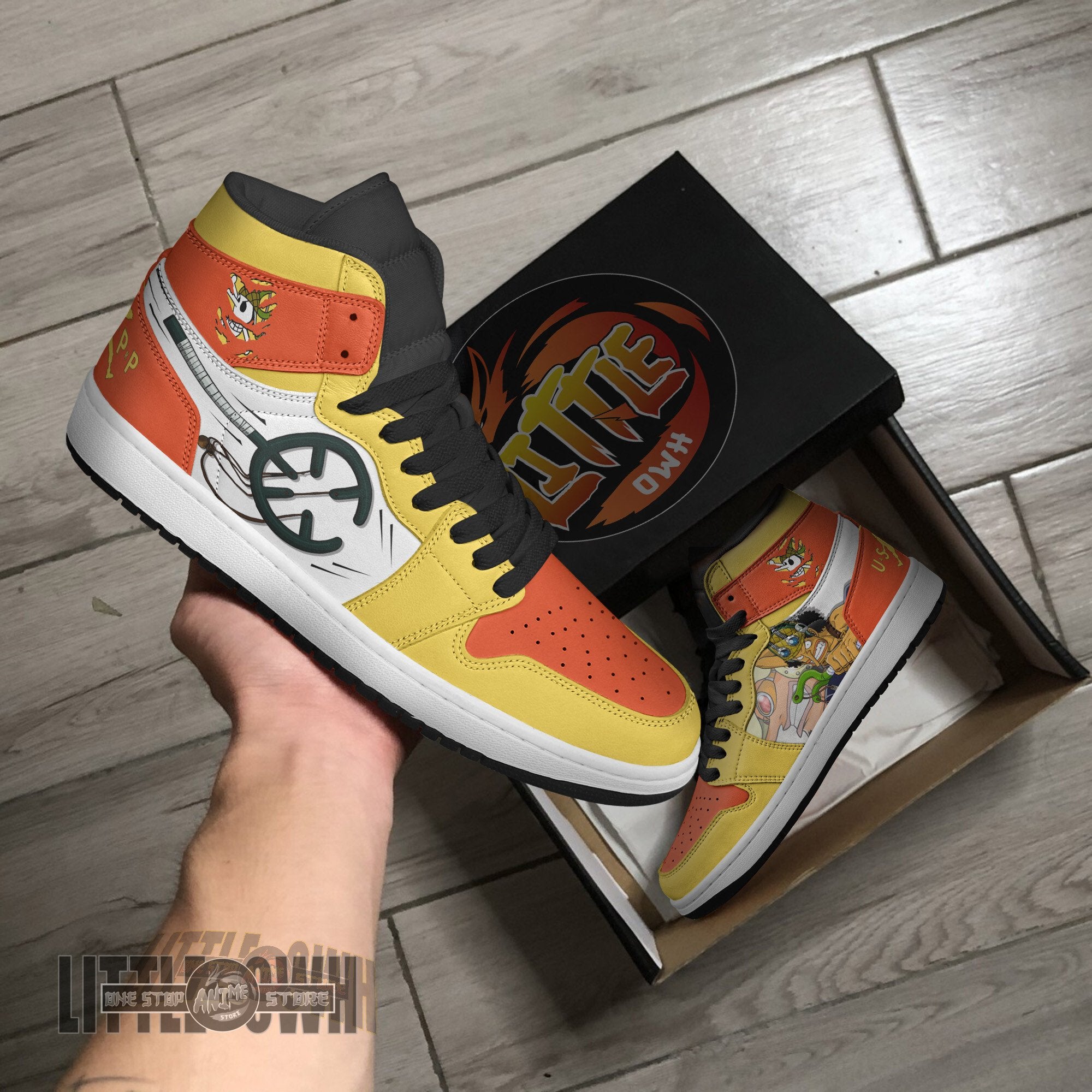 Ideafootwear Usopp AJ1 High Sneakers Shoes For Men And Women