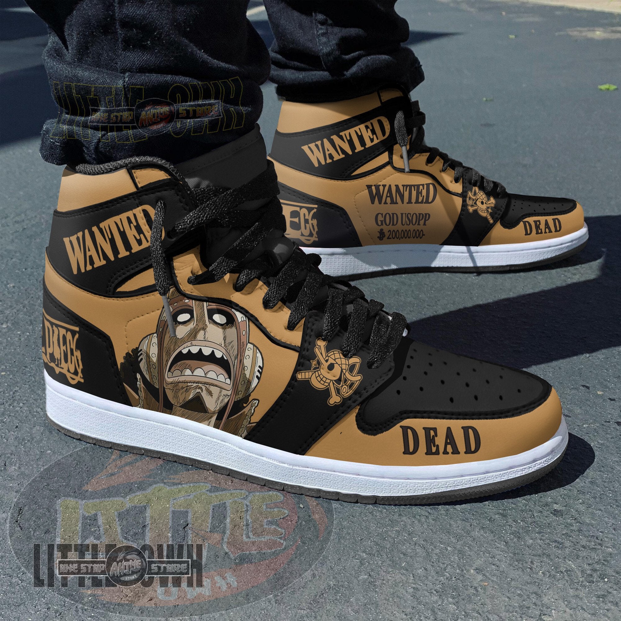 Ideafootwear Usopp AJ1 High Sneakers Shoes For Men And Women