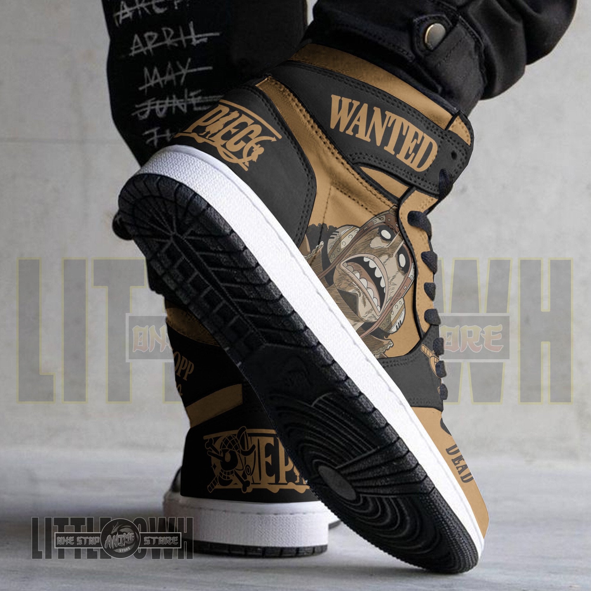 Ideafootwear Usopp AJ1 High Sneakers Shoes For Men And Women