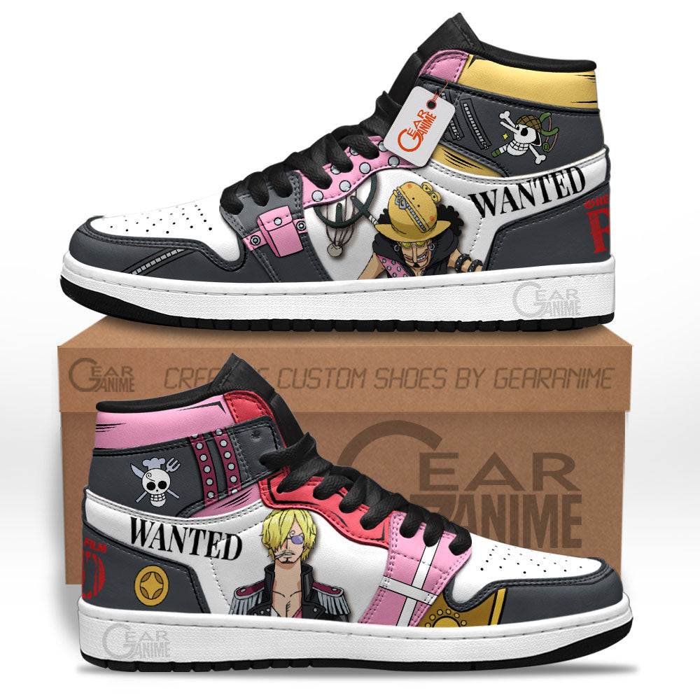 Ideafootwear Usopp and Sanji AJ1 High Sneakers Shoes For Men And Women