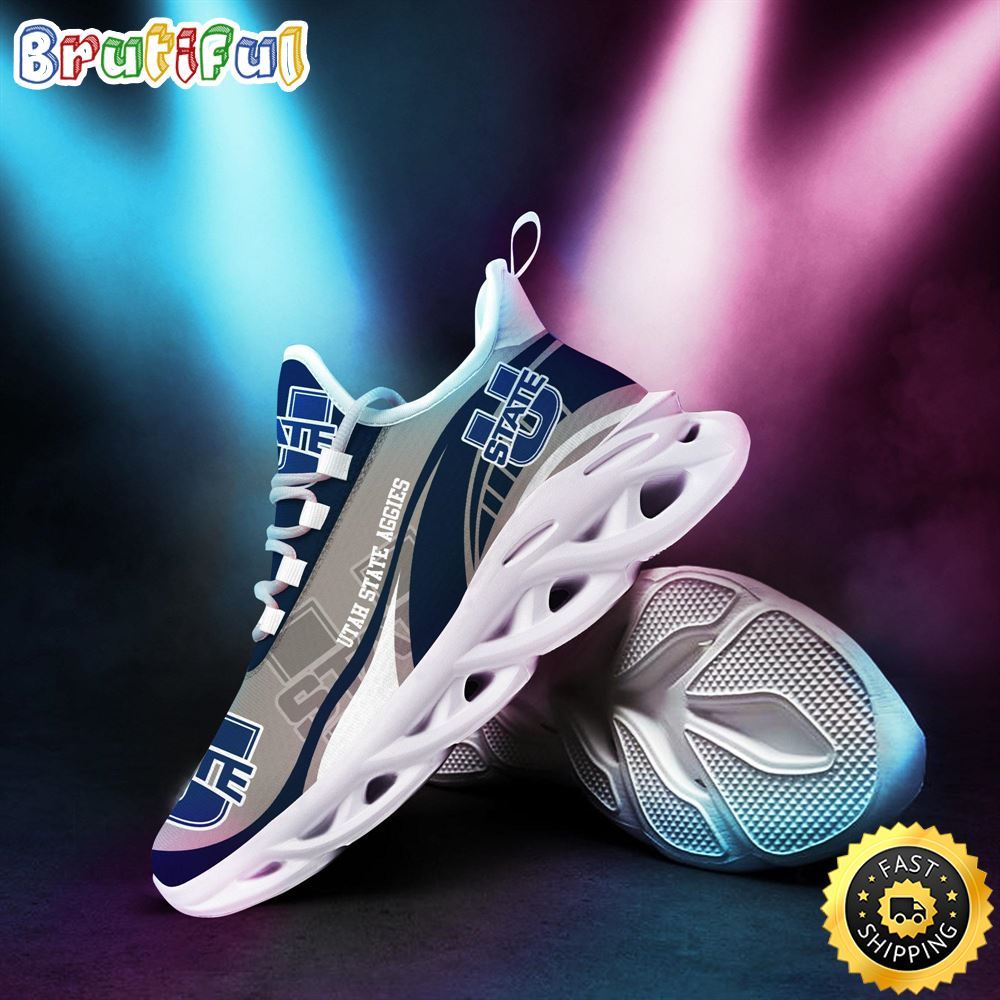 Ideafootwear Utah State Aggies Max Soul Shoes Sneakers For Men And Women