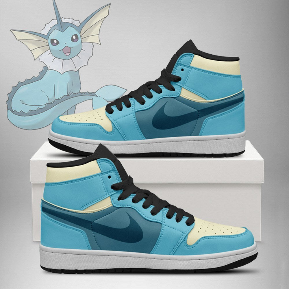 Ideafootwear Vaporeon AJ1 High Sneakers Shoes For Men And Women