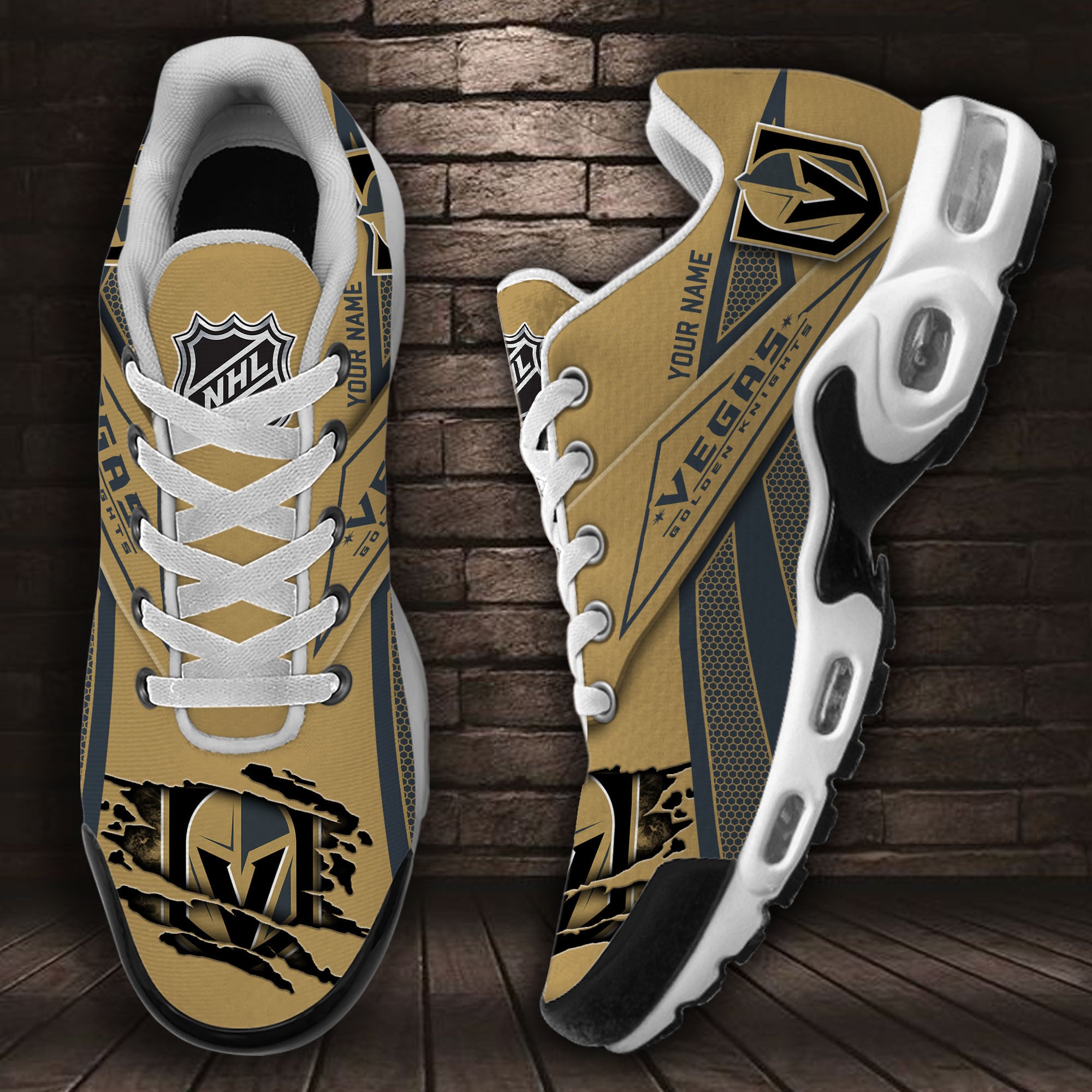 Ideafootwear Vegas Golden Knights TN Shoes Sneakers For Men And Women