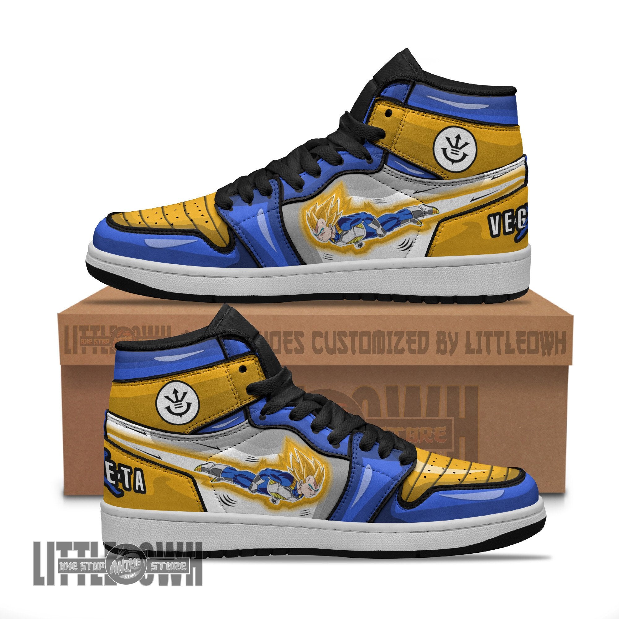 Ideafootwear Vegeta AJ1 High Sneakers Shoes For Men And Women