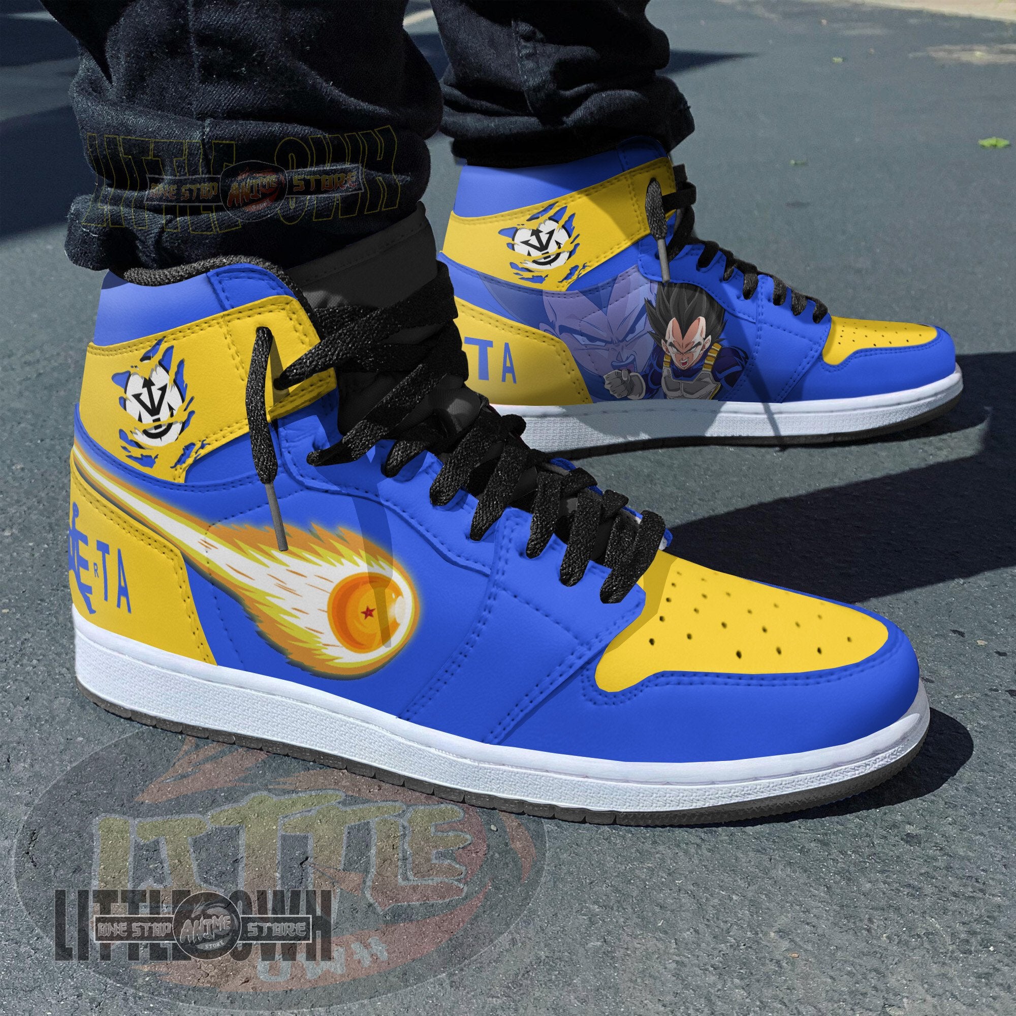 Ideafootwear Vegeta AJ1 High Sneakers Shoes For Men And Women