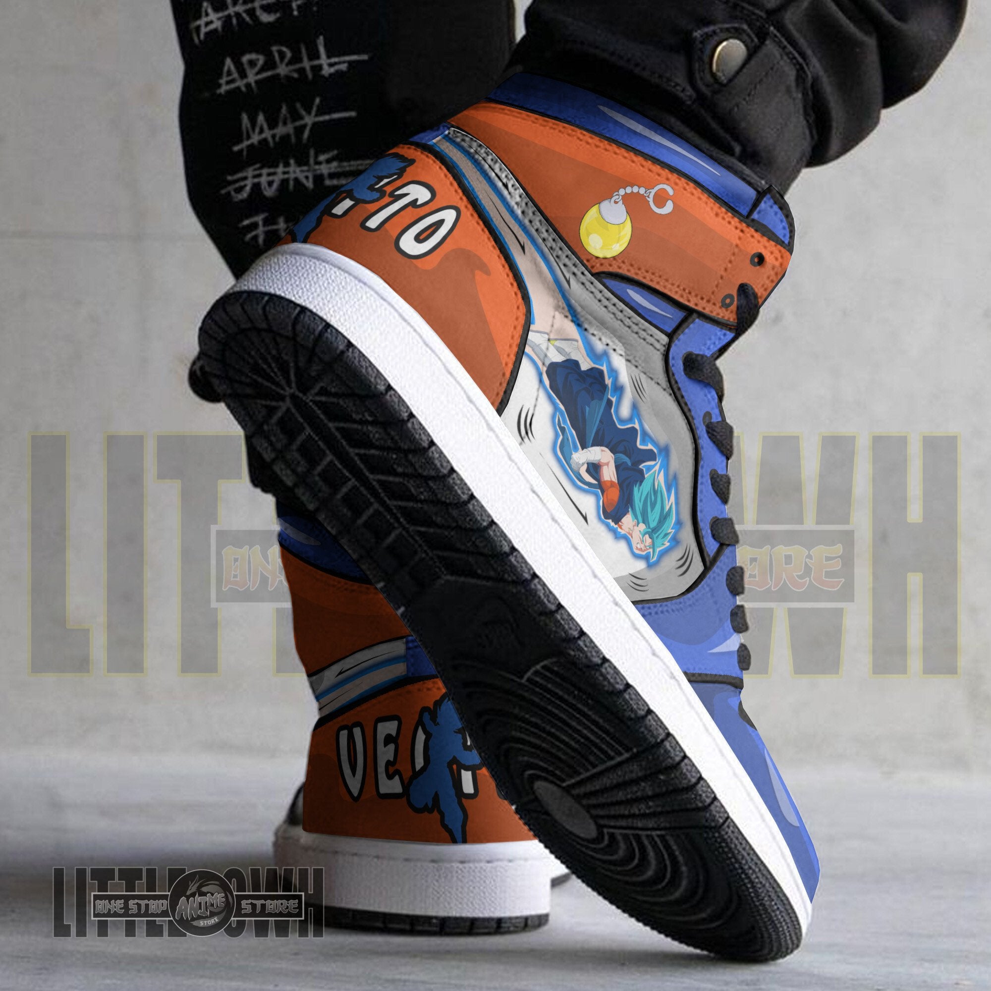 Ideafootwear Vegito AJ1 High Sneakers Shoes For Men And Women