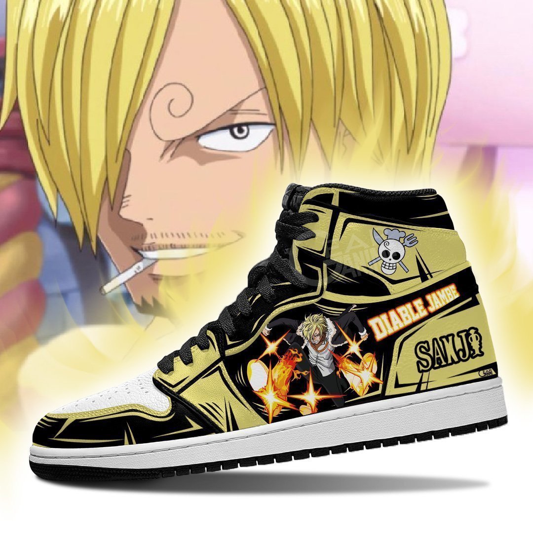 Ideafootwear Vinsmoke Sanji AJ1 High Sneakers Shoes For Men And Women