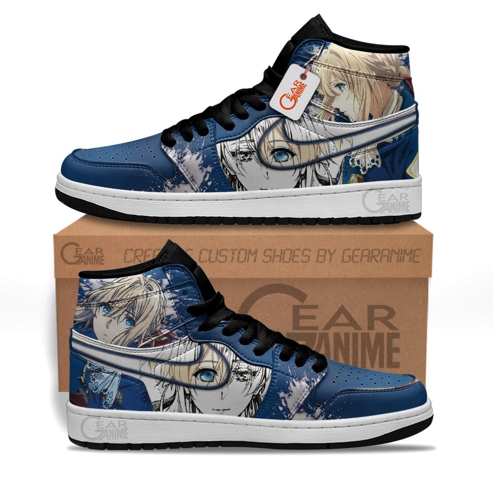 Ideafootwear Violet Evergarden AJ1 High Sneakers Shoes For Men And Women