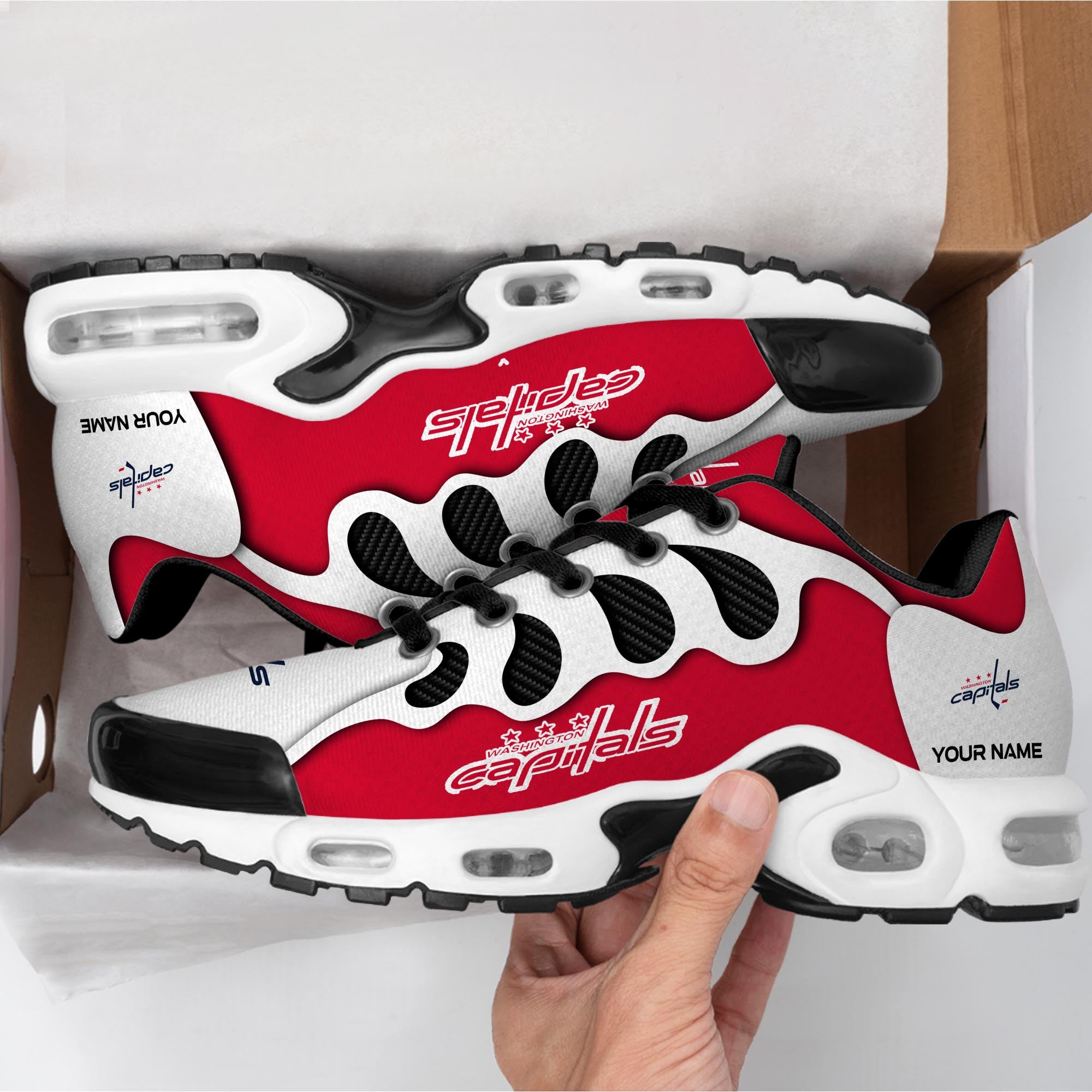 Ideafootwear Washington Capitals TN Shoes Sneakers For Men And Women