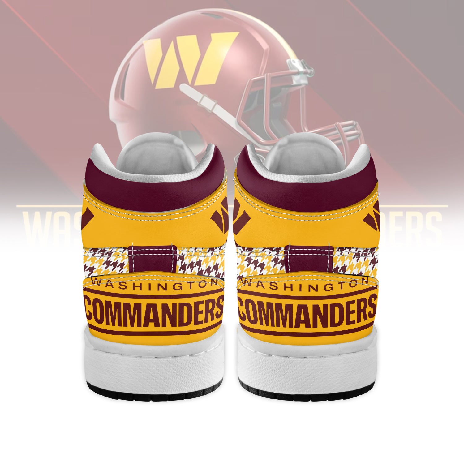 Ideafootwear Washington Commanders AJ1 High Sneakers Shoes For Men And Women