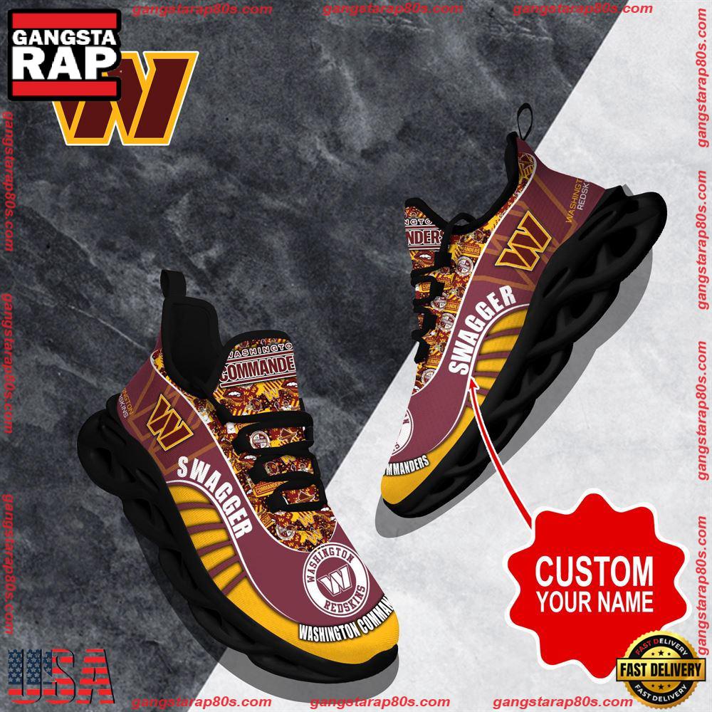 Ideafootwear Washington Commanders Max Soul Shoes Sneakers For Men And Women