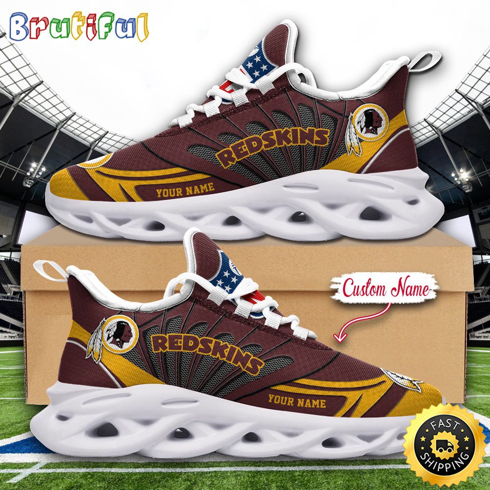 Ideafootwear Washington Commanders Max Soul Shoes Sneakers For Men And Women